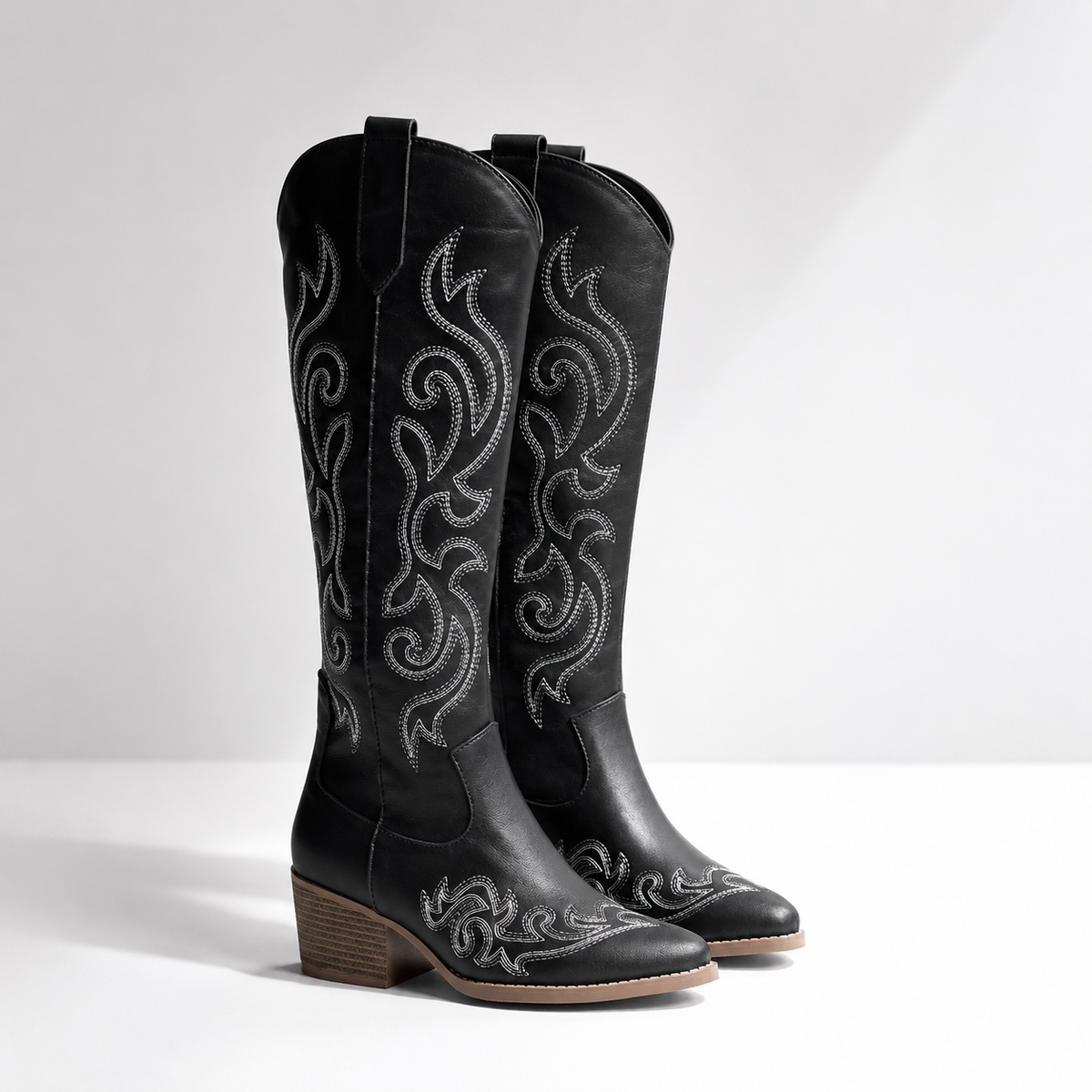 Women Cowboy Boots Embroidered Western